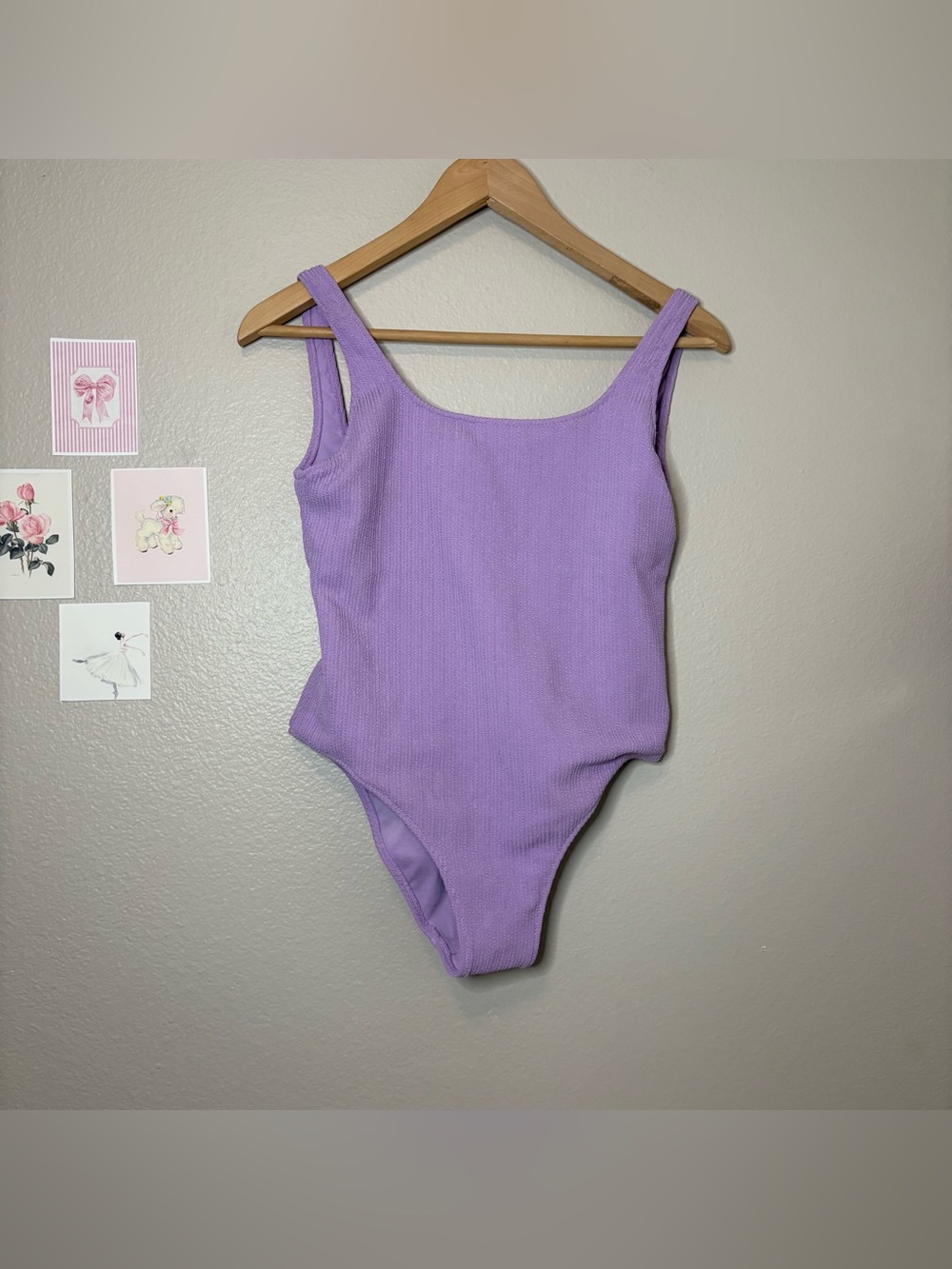 Roxy Lilac Ribbed women One Piece Swimsuit hourglass preppy cute aesthetic trend